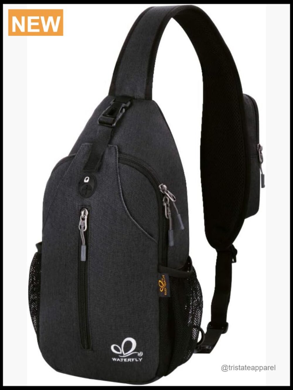 Crossbody Sling Backpack Travel Hiking Chest Daypack with Multiple Pockets